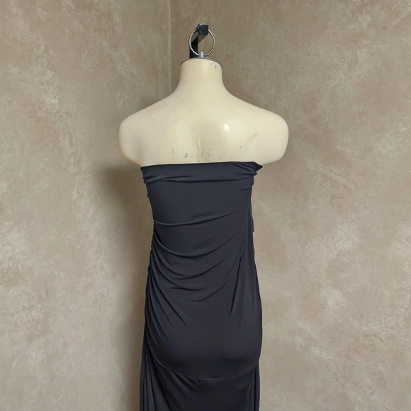 Jamie Nicole Black Sleeveless Maxi Dress Ruched Sides Sz 2X - Picture 7 of 12